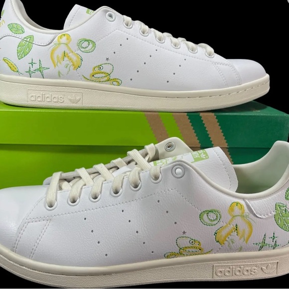 NEW MEN'S ADIDAS ORIGINALS DISNEY PETER PAN STAN SMITH SHOES ~ US 9.5 - Picture 1 of 15